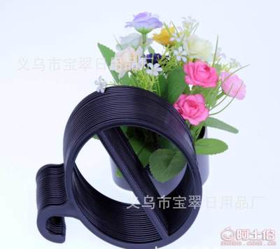 优质围巾架新选择 义乌宝翠日用品厂供应13CM圆形黑色塑料围巾架